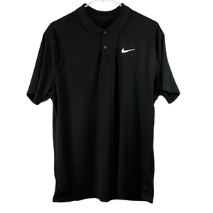 Nike Men's Polo Shirt in Black with White Logo